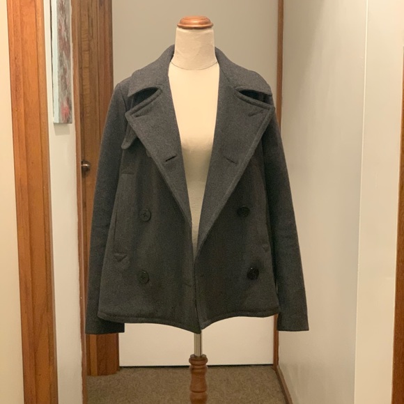 GAP Recycled Wool Grey Coat - Picture 2 of 11
